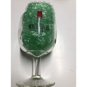 Vintage Michelob Beer Thumbprint Heavy Dimpled Glass Goblet Bar 🍺 Glassware